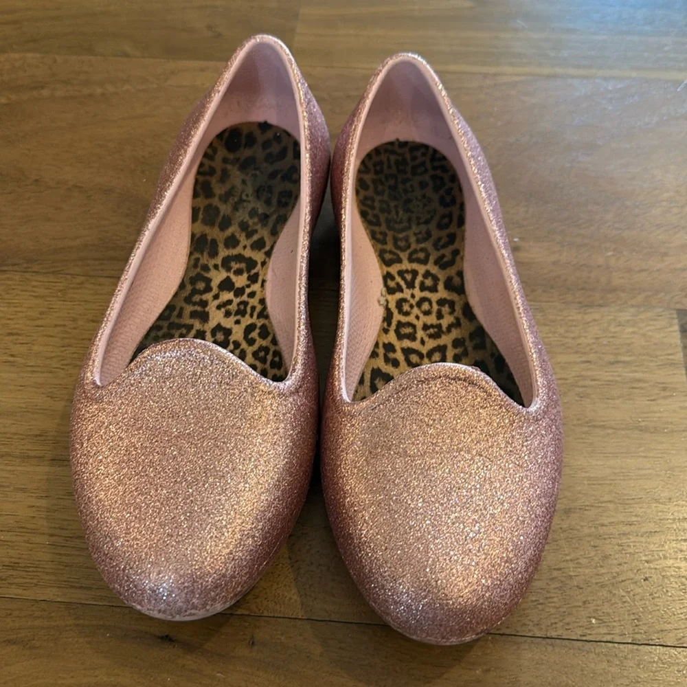 Crocs eve sparkle glitter flats pink size c 13